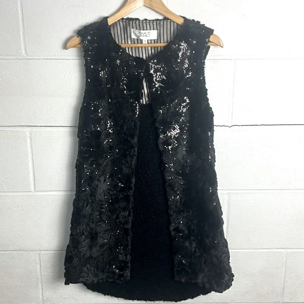 Badgley Mischka Mack + James sequin cardigan